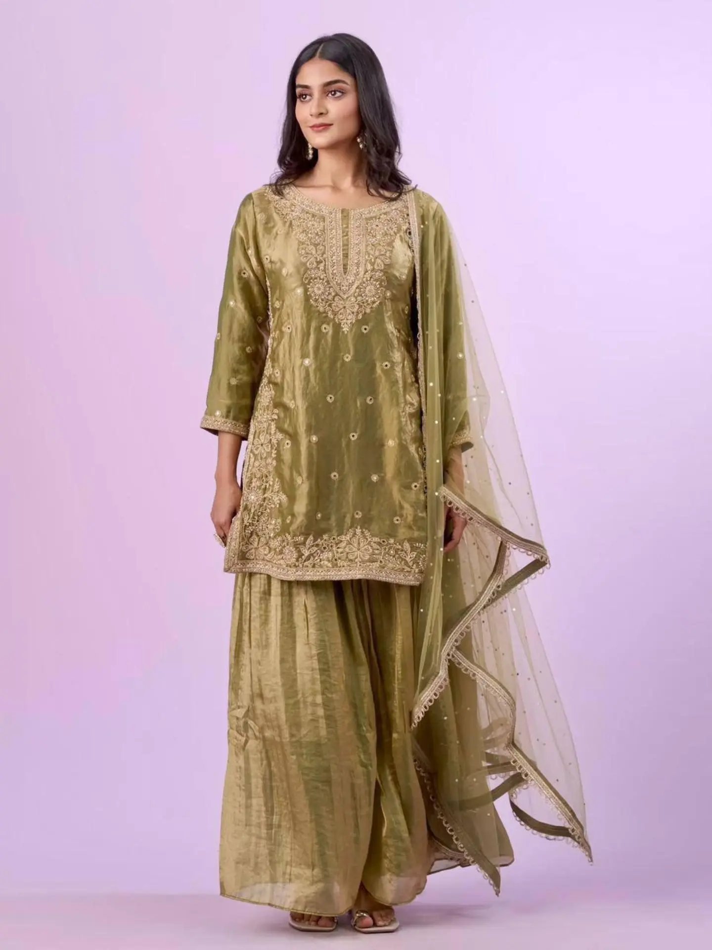 Fandy Silk Top & Palazzo Set